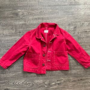Hey Gang Red Chore Coat